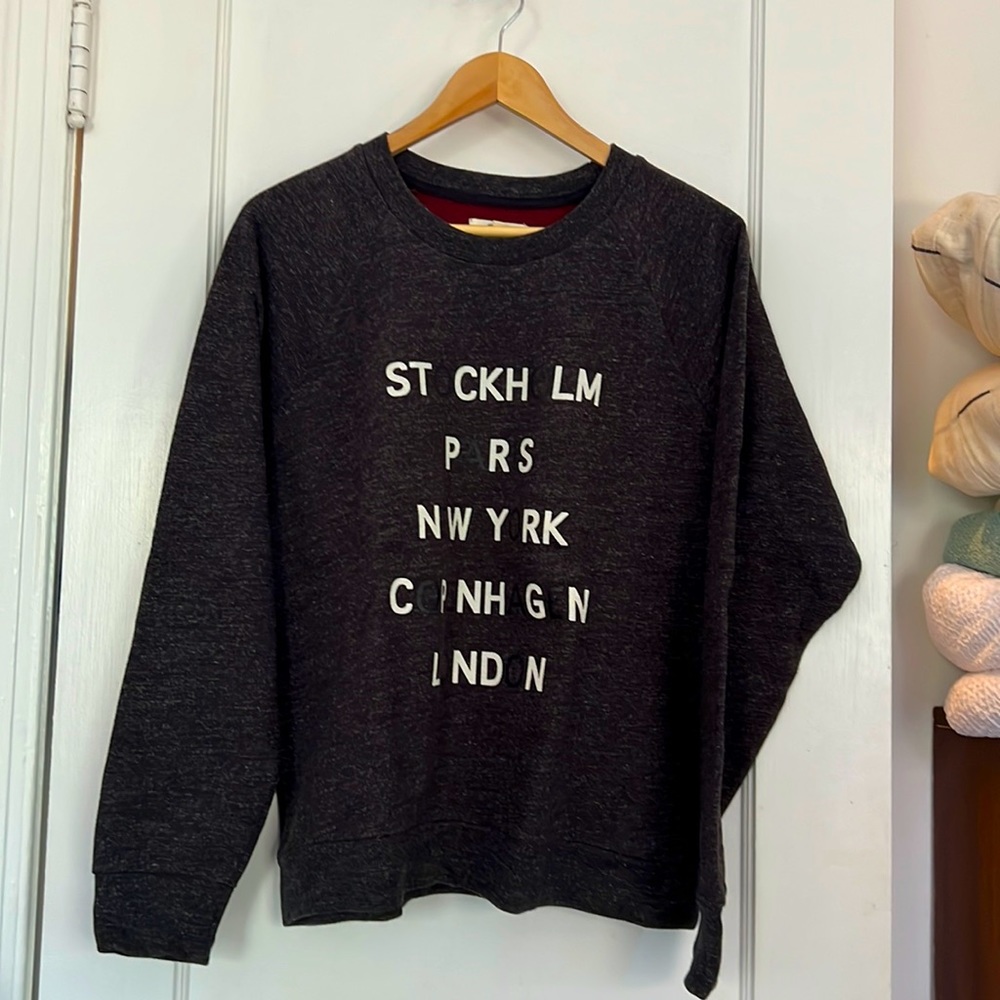 Madewell Size L Grey Sweatshirt